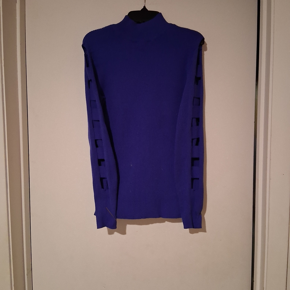 No Boundaries Vibrant Blue Knit Top